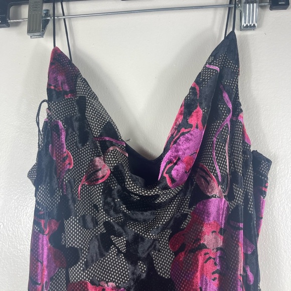 Aidan Mattox Asymmetrical Black and Pink Gown for Weddings - Picture 3 of 9